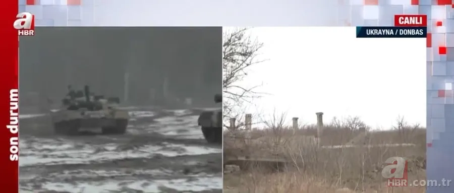 Dünyanın gözü Rusya - Ukrayna krizinde! Rus tankları Donbas'ta | A Haber sıcak bölgede 9
