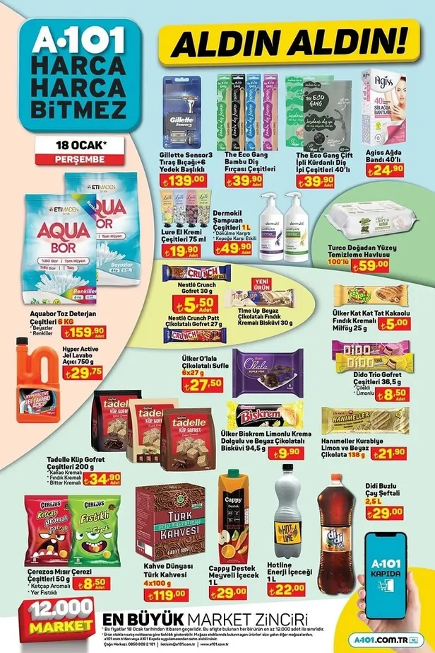 19 Ocak A101 aktüel ürünler kataloğu! A101’de Akıllı TV, Canon yazıcı, Elektrikli Motor, Kiwi hava nemlendirici cazip fiyatlarla satışta