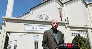 Başkan Erdoğan cuma namazını Hz. Ali Camisi’nde kıldı