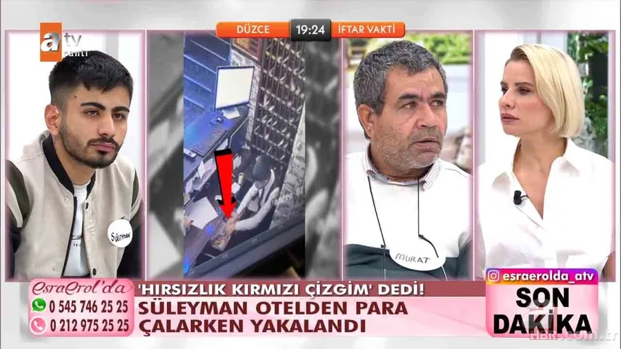 Esra Erol'da hırsızlık olayı ortaya çıktı! “Hırsızlık kırmızı çizgim” diyen Süleyman otelde para çarken yakalandı | Esra Erol'dan tepki... 19