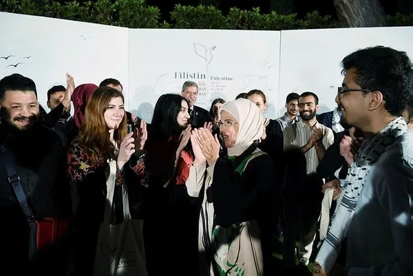Son dakika: Emine Erdoğan Filistinli sanatçıları ağırladı: Irkçılığın şifası hoşgörüdür - 3