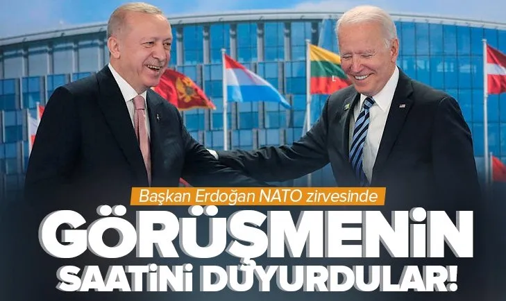 Başkan Erdoğan ile Biden’ın görüşme saati belli oldu!