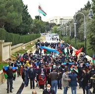 Azerbaycan halkı Kelbecerin kurtarılmasını kutluyor