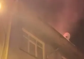 4 katlı apartmanda korku dolu anlar!