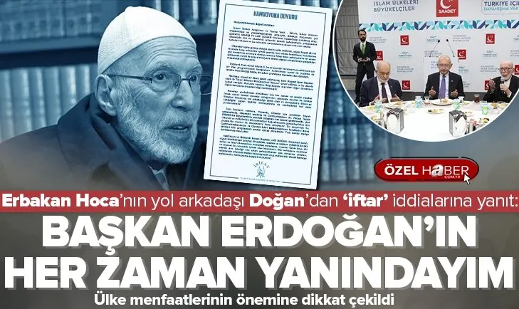 Lütfi Doğan’dan iddialara yanıt ve Erdoğan’a destek