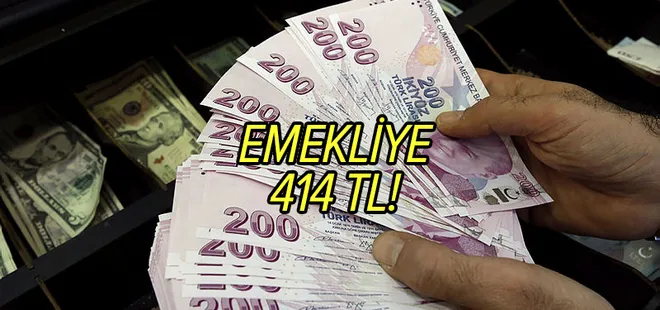 Teklif yapıldı: Emekliye 414 TL ek zam!