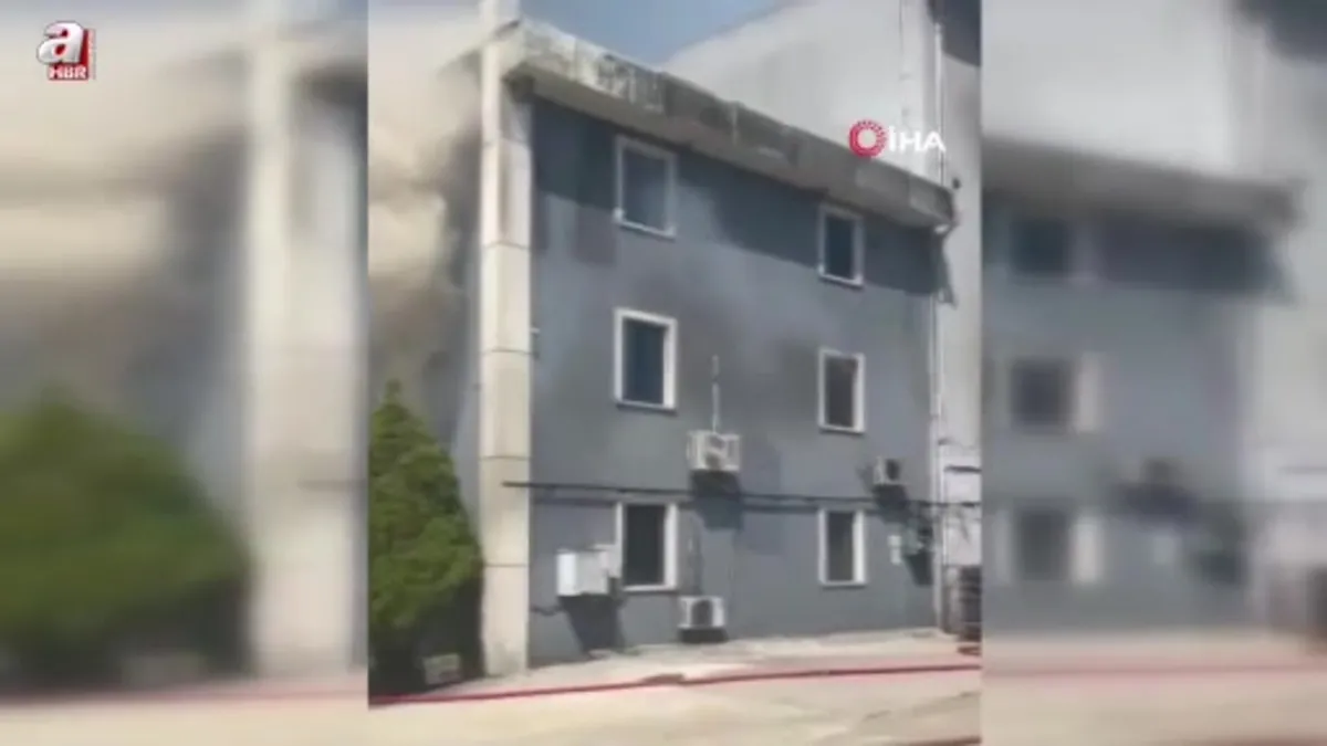 Kimya fabrikasında yangın