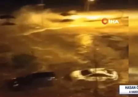 SON DAKİKA | Bursa Gemlik’te tsunamiyi andıran görüntüler! Araçlar ve dükkanlar sular altında...