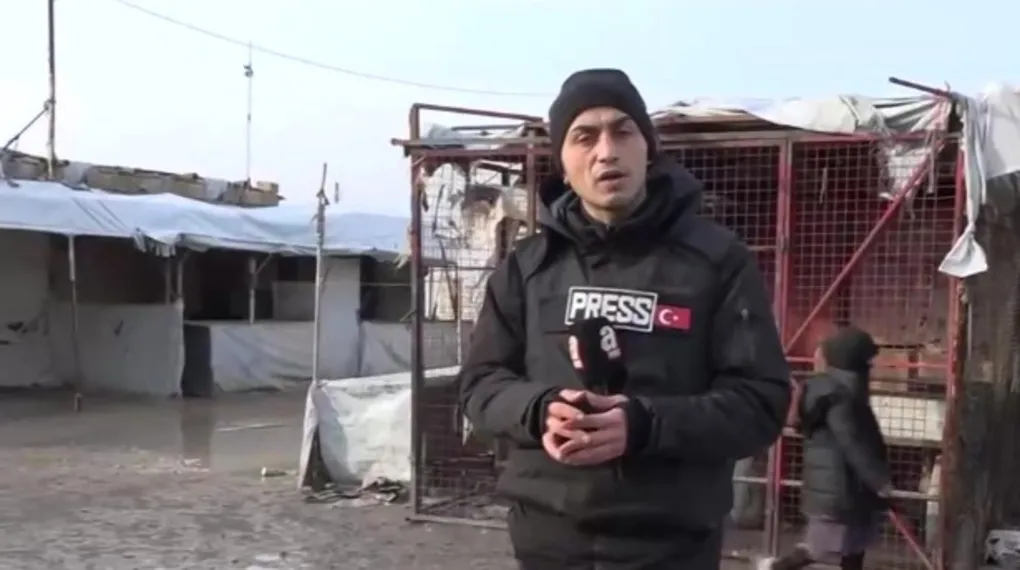 Hol Kampı'na ilk giren A Haber ekibi oldu