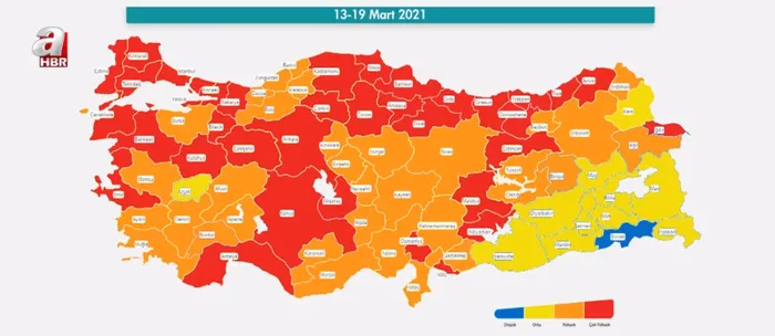 Son dakika: Hangi iller kırmızıya döndü? İşte koronavirüs risk haritasında son durum - 2