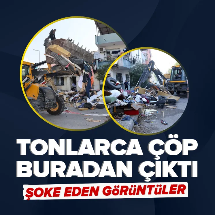 Mersinde çöp ev temizliği! İçeriden çıkanlar şoke etti
