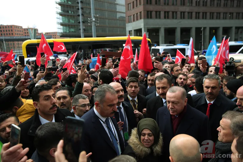 Başkan Erdoğan'a Berlin'de sevgi gösterisi 2