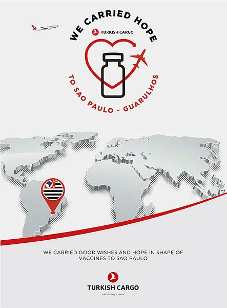 Turkish Cargo 100 milyon doz aşıyı dünyanın dört bir yanına taşıdı