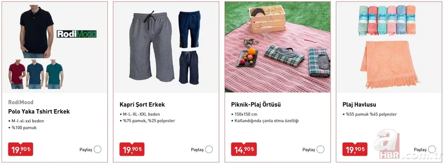 BİM'den plaj ürünleri sürprizi! 12 Haziran 2020 BİM aktüel ürünler kataloğunda neler var? 23