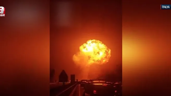 İtalya’da tanker bomba gibi patladı