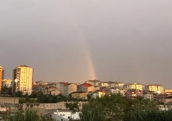 İstanbul'da gökkuşağı sürprizi