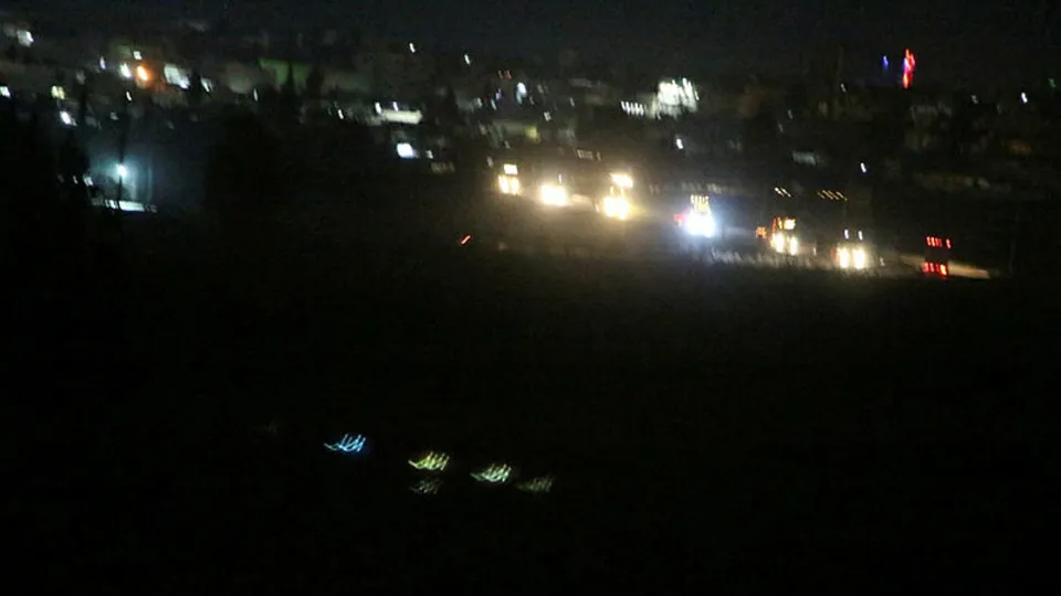 Suriye’deki ABD konvoyu Nusaybin’den görüntülendi