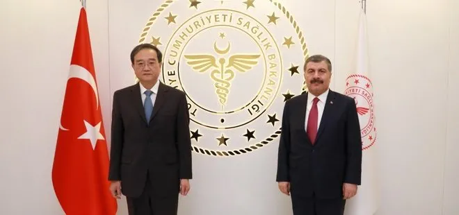 Son dakika: Sağlık Bakanı Fahrettin Koca Çin Halk Cumhuriyeti’nin Ankara Büyükelçisi ile görüştü