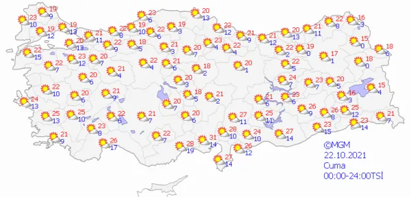 1634657371518.png Meteoroloji yeniden uyardı! Yurt genelinde 2 ila 5 derece arasında düşecek! Bazı bölgelerde ise... - 8