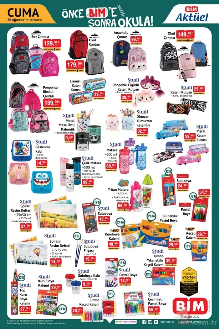BİM, A101, ŞOK okul kırtasiye ürünleri ne zaman gelecek? BİM ve A101'e kırtasiye malzemeleri geldi mi? Aktüel ürünler... 4