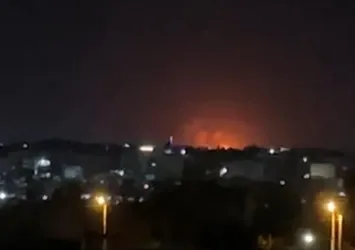Suriye'de yaşanan patlamalar Mardin'den görüldü