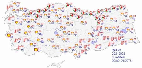 1660919404359.png Meteoroloji sağanak yağış için gün verdi! İstanbul'u da etkisi altına alacak! İstanbul Ankara İzmir 5 günlük hava durumu - 5