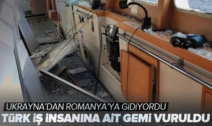 Türk iş insanına ait gemi vuruldu