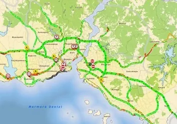 İstanbullu mitingde toplandı, trafik 'yeşillendi'