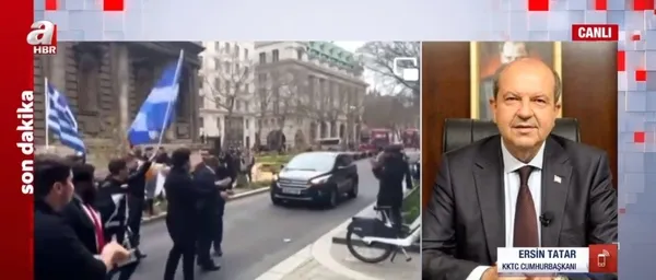 Rumlardan KKTC Cumhurbaşkanı Ersin Tatar’a saldırı girişimi! Türkler Kıbrıs’tan dışarı! Tatar’a ölüm sloganları atıldı