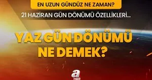 Yaz gündönümü ne zaman?