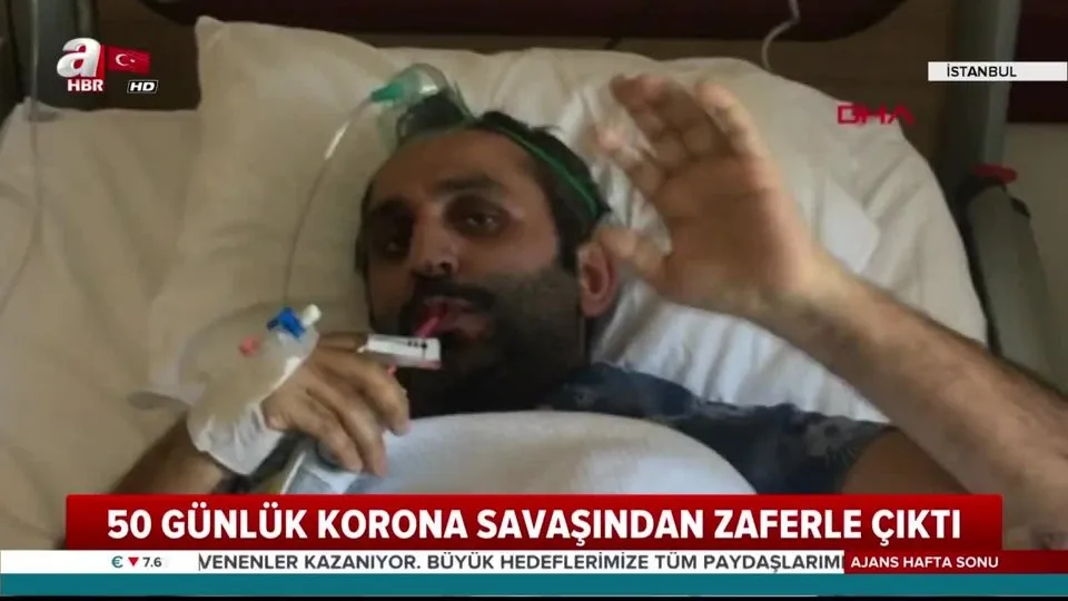 Son dakika: Sigara bile içmiyordu koronavirüse yakalandı! 50 günlük savaşından zaferle çıktı |Video