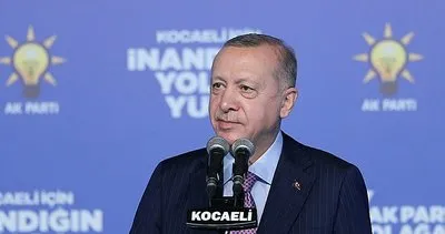 Son dakika: Başkan Erdoğan'dan Kocaeli'de önemli açıklamalar
