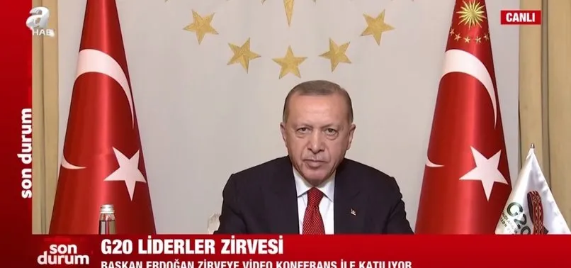 Son dakika: Başkan Recep Tayyip Erdoğan'dan G-20 Zirvesi açılış konuşması