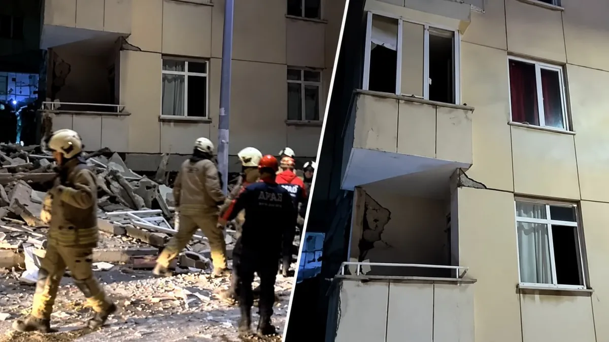 İstanbul Maltepe'de 6 katlı binanın alt katı çöktü: Dev toz bulutu yükseldi, ekipler bölgede