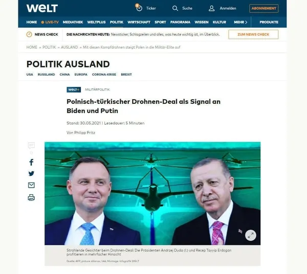 Alman basını Türk SİHA’larını manşet yaptı! AB bu ürünlere sahip değil