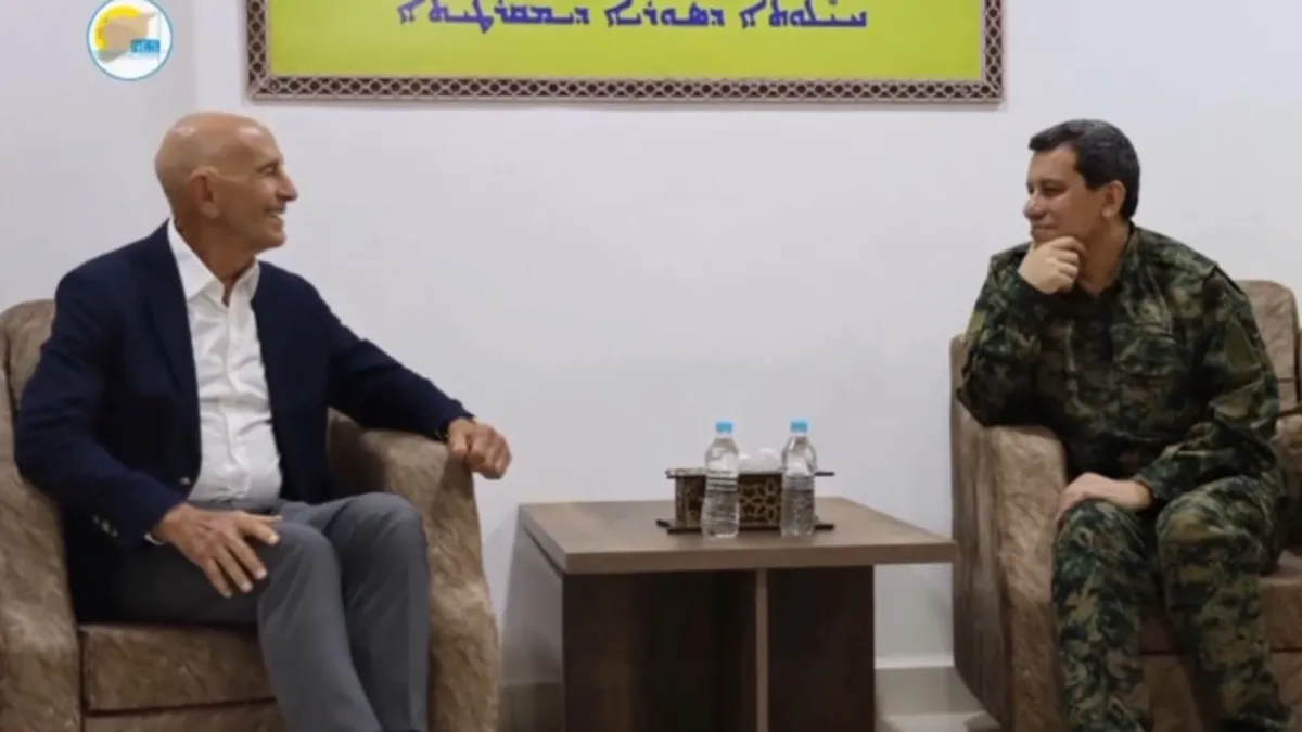 Tom Barrack'tan teröristbaşı Şahin'e manidar ziyaret! Görüşmenin ardından Suriye'de çatışma mı planlandı?