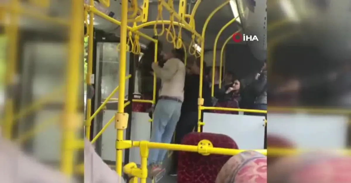 Tek oturmak istedi! Otobüsü birbirine kattı