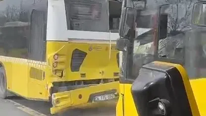 Fatih'te 3 İETT otobüsü kaza yaptı