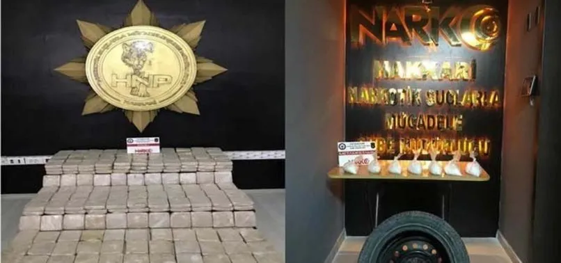 Yüksekova'da şok operasyon! 157 kilo 700 gram eroin ele geçirildi
