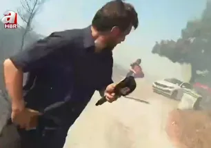 A Haber ekibi alev kapanında kaldı! Dehşet anlarını böyle anlattı: Nasıl çıkacağımızı şaşırdık