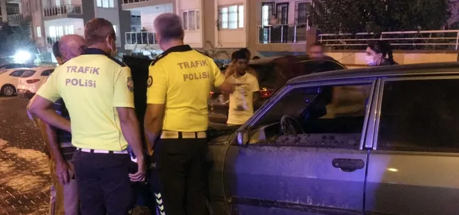 Seyir halindeki otomobilde yangın çıktı