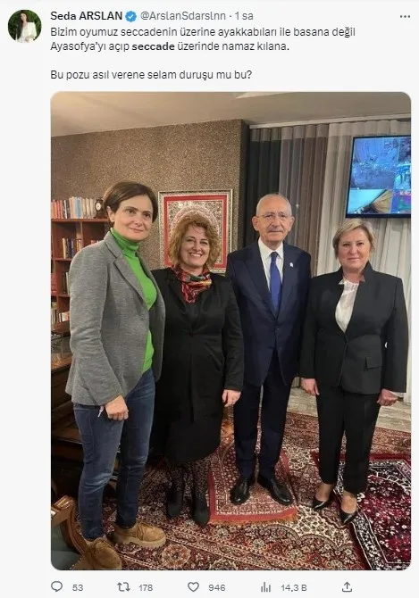 Kemal Kılıçdaroğlu ayakkabılarıyla seccadenin üzerinde poz verdi! Sosyal medyadan tepki yağdı! Kendisini bakın nasıl savundu