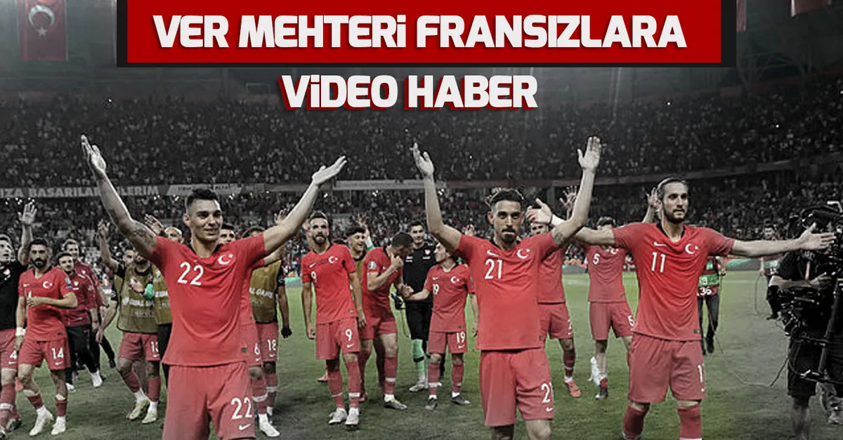 Türkiye Fransa maçı sonrası stadyumda Mehter Marşı çaldı | Video