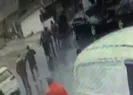 Kaldırım taşıyla saldırı! Tam o an