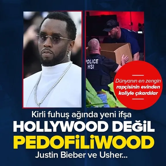 Hollywood’un kirli pedofili ağı! Rapçi Diddy’nin evinden çıktı | Gözler Justin Bieber ve Usher’a çevrildi