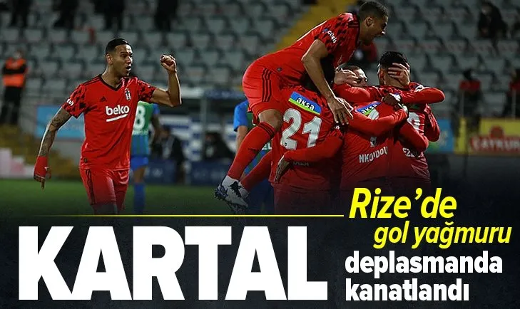 Son dakika: Beşiktaş Çaykur Rizespor'u 3-2 mağlup etti