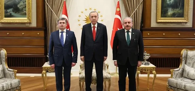 Başkan Recep Tayyip Erdoğan Moldova Meclis Başkanı Igor Grosu’yu ağırladı