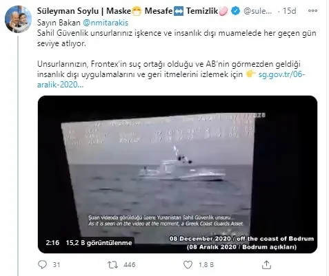 suleyman-soylu-yunan-bakana-seslendi-insanlik-disi-muamelede-her-gecen-gun-seviye-atliyorsunuz-1607785081633.jpg Yunan insanlık dışı muamelede seviye atlıyor: İşte Yunanistan'ın göçmenleri Türk karasularına ittiği anlar! - 1