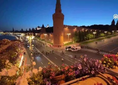 Gece bisiklet turu düzenlendi