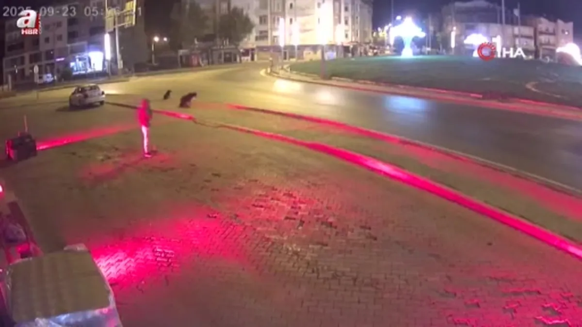 Kahramanmaraş'ta market önüne ses fişeği atan şahıs kamerada